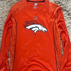 NFL Team Apparel TX3 COOL Orange Denver Broncos Long Sleeve Shirt Size XXL 2XL